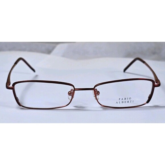FABIO ALBERTI WOMEN'S EYEGLASS FRAMES FA864 red Metal 49-16 130 New Demo - Picture 1 of 15
